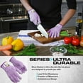 thumbnail image 2 of CHUANK Ultra Durable Series Cut Resistant Gloves - Cutting Gloves for Chefs  BBQ and Cooking - Level 5 Protection; Food Grade Safe Cut Proof Gloves - Grey  Medium Size [2-Pack], 2 of 5