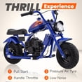 thumbnail image 5 of Arshin 40cc Gas Dirt Bike,20 MPH Mini Pit Bike with Off-Road Tires & Disc Brakes,Soft Spring Seat,160 Lbs Max Load,4-stroke(Blue), 5 of 8