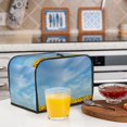 thumbnail image 5 of KLL Blooming Sunflower Field Print 2 Slice Toaster Dust Covers Kitchen Small Appliance Cover with 2 Pockets,Can hold Jam Spreader Knife & Toaster Tongs (11.4 x 7.9 x 7.5), 5 of 6