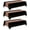 Black and Rose Gold, variant on QIANJI 3 Pack Black and Gold Tablecloths for Events,54"x108" Plastic Table Cloths for Rectangle Tables,Disposable Party Table Covers for New Years Eve Decorations 2026,Holiday Birthday Wedding Dining