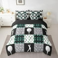 thumbnail image 2 of Feelyou Cartoon Golf Teens Twin Bedding Sets 7-Piece, Eat Sport Sleep Bedding Comforter Set, Ball Gaming Gamer Reversible Sheet Sets, Microfiber Bedroom Decor, 2 of 8