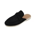 thumbnail image 2 of Miqool Women's Embnic Style Mule Flats Round Toe Closed Toe Backless Slip On Comfortable Casual Flat Shoes, 2 of 9
