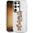 thumbnail image 2 of 2 Packs Christmas Transparent Print Case for Samsung Galaxy S20 FE/S20 Lite 6.5", Aesthetics Pattern Design Soft Silicone Xmas Cases, Shockproof Bumper Protector Camera Girls Cover, Gingerbread, 2 of 5