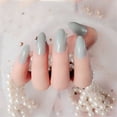 thumbnail image 4 of Uñas Postizas Soidarity 24 Piezas Accesorio de Moda para Mujer Manicura Verde Matcha, 4 of 6
