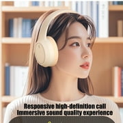 xjwjuw Bluetooth Headphones Wireless, Noise-Cancelling Stereo Sound, HiFi Foldable Over-Ear Headset, Bluetooth 5.4, HD Call, Music Playback, Comfortable for Travel and Gaming
