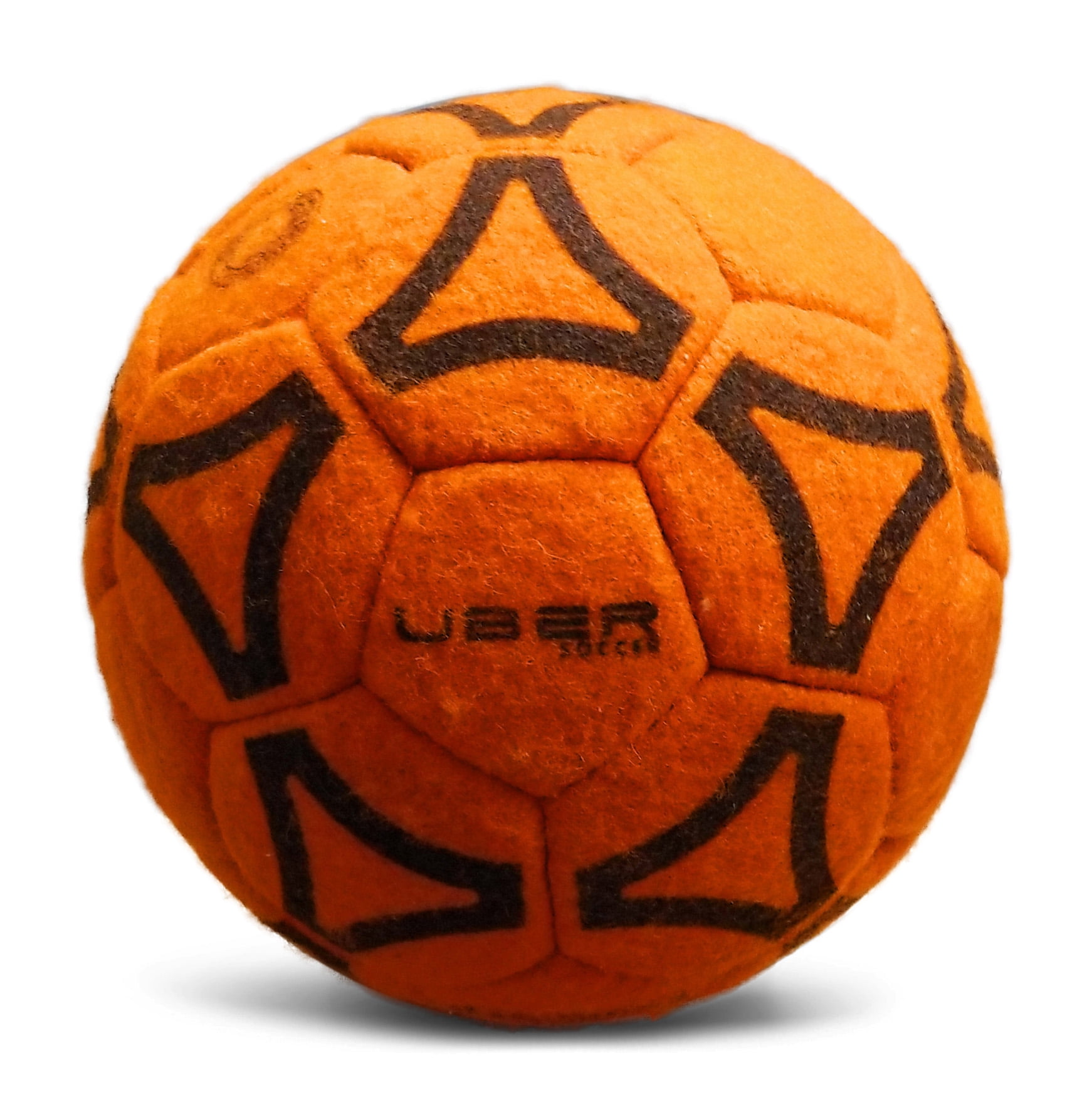 Uber Soccer Indoor Felt Soccer Ball Orange Size 4