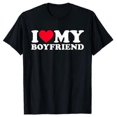 thumbnail image 1 of I Love My Boyfriend Printed I Love My Girlfriend T-Shirt, 1 of 3