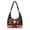 Black Plaid Santa Friends, variant on Bulopur Christmas Santa Snowman Quilted Hobo Bag for Women Crossbody Shoulder Purse with Matching Charm, Large Capacity, Quilted Polyester, Christmas Dinner, Work, Gift for Nurse