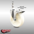 thumbnail image 2 of 5 Inch 316SS Nylon Swivel 12mm Threaded Stem Caster Total Lock Brake SCC, 2 of 2