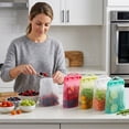 thumbnail image 4 of ITPCINC Sandwich Bags, Reusable Silicone Food Storage Bags 4 Pack, Ziplock Sandwich Storage Bags for Food, Cook, Store, Freeze, Microwave, Plastic and BPA Free, 4 of 5