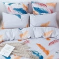 thumbnail image 5 of Shatex  White Flower Comforter Bedding sets Orange King 3 Piece, 5 of 5