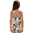 thumbnail image 2 of DISNIMO Girls Swimsuit Cat Printed One-Piece Bathing Suit with Skirt Sleeveless Soft U Neck Swimwear Quick Dry Swim Dress Hawaiian Summer Swimsuits for Kids Girls, 2 of 8