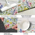 thumbnail image 6 of Spring Kitchen Rug Set of 2,Non-Slip Washable Kitchen Mats,Wood Grain Floral Kitchen Mats,Spring and Summer Holiday Decorations for Home Kitchen,17x30+17x47 Inch, 6 of 6
