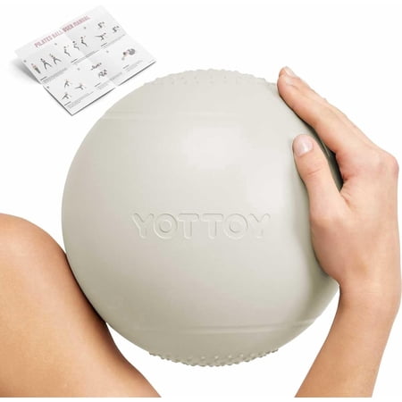YOTTOY Small Exercise Ball，9-inch Pilates Ball with Anti-Burst Technology for Stability, Ideal for Yoga, Pilates, Physical Therapy & Home Workouts