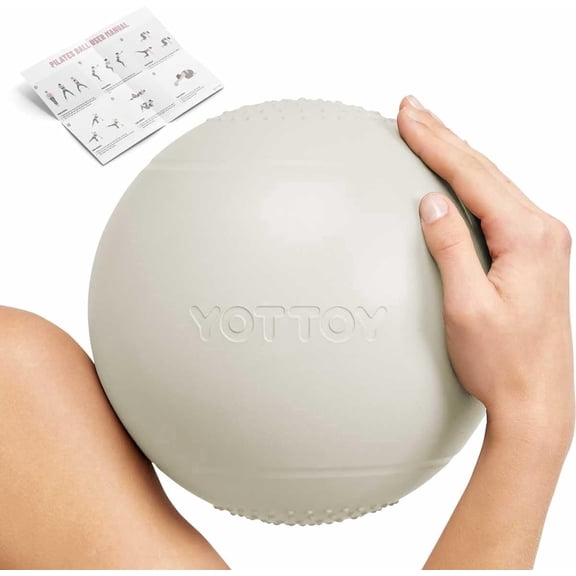 YOTTOY Small Exercise Ball,9-inch Pilates Ball with Anti-Burst Technology for Stability, Ideal for Yoga, Pilates, Physical Therapy & Home Workouts
