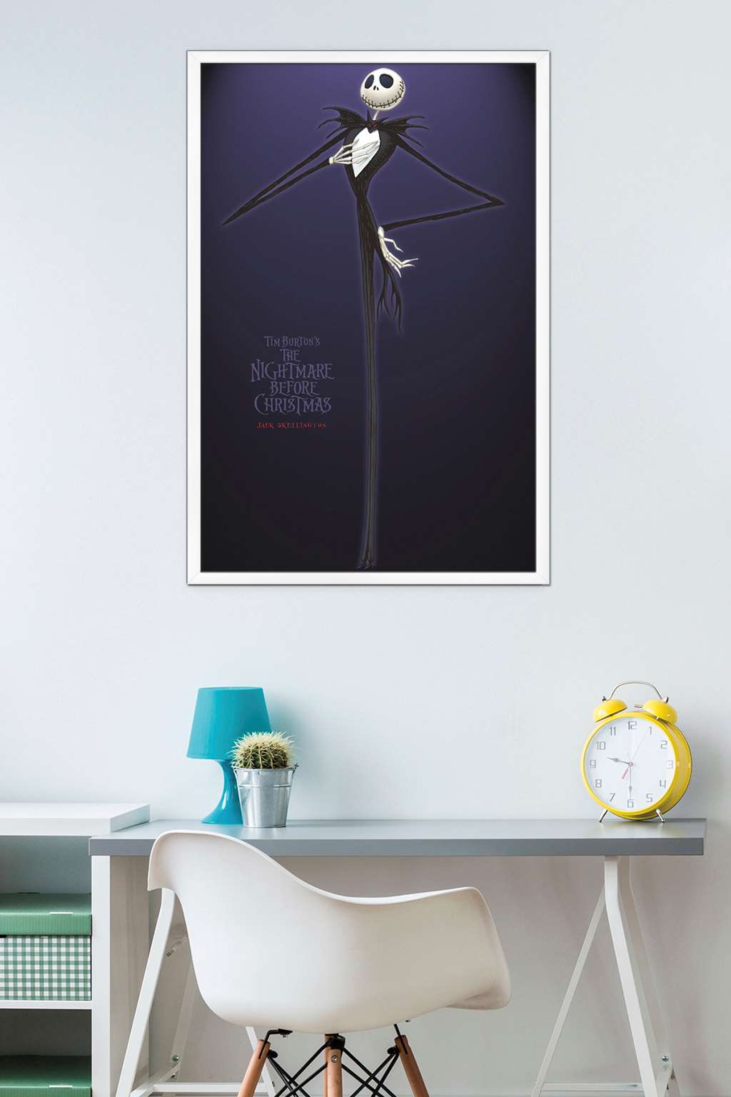 Disney Tim Burton's The Nightmare Before Christmas - Jack Wall Poster, 22.375" x 34", Framed