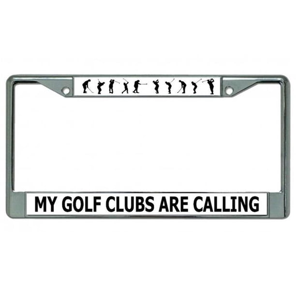 212 Main LPO4212 6 x 12 in. My Golf Clubs are Calling Chrome License
