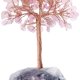 thumbnail image 5 of Feng Shui Árbol del dinero Árbol de piedras preciosas Decoración con base de fluorita Envoltura de alambre Piedras caídas Árbol de la vida Árbol de la suerte Decoración Sala de estar Mesa Oficina (ros Afortunado Sencillez, 5 of 5