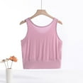 thumbnail image 4 of Lovskoo Plus Size Summer Tops for Women 2024 Tank Tops V Neck Sleeveless Trendy Casual Solid Color Tops Outing Top Pink, 4 of 9