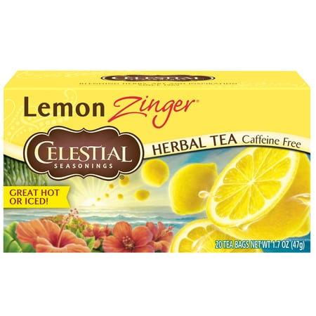 Celestial Seasonings Herbal Tea, Lemon Zinger, 20 Count