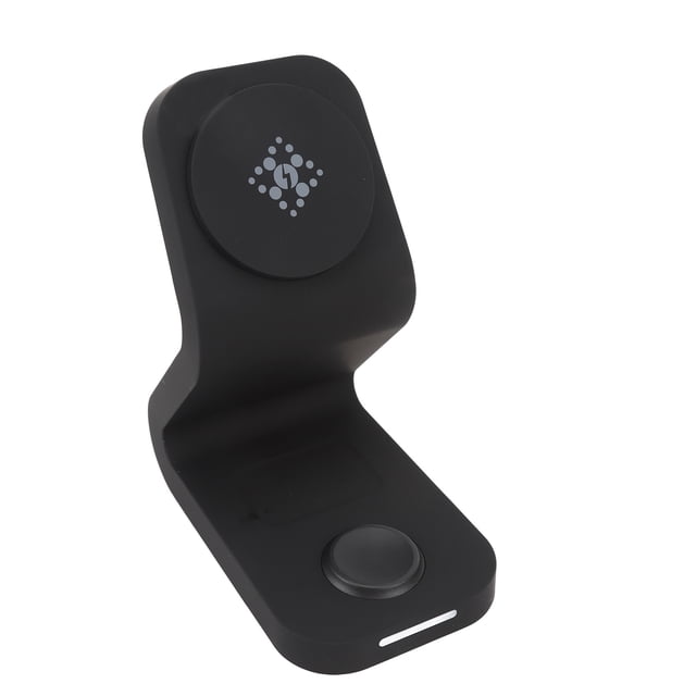 Estación De Carga Inalámbrica 3 En 1, Soporte De Cargador Inalámbrico Portátil Con Imán Más Fuerte Compacto 18W Plegable Para IOS 15 14 13 13Pro 12 12 Pro
