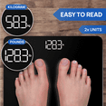 thumbnail image 2 of INEVIFIT Bathroom Scale, Highly Accurate Digital Bathroom Body Scale. With 5-Year Warranty - Black, 2 of 6