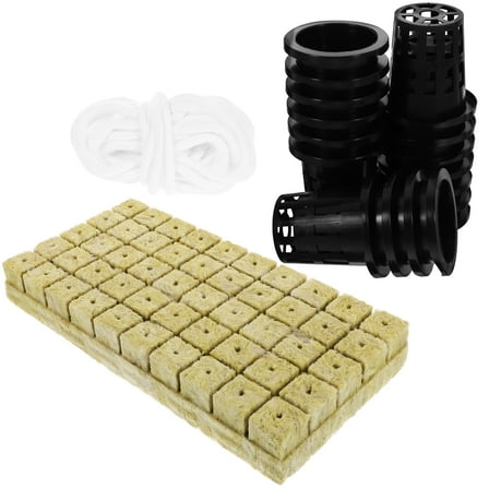 Hydroponic Growing Kit Plant Holder Cotton Rope Hydroponics Plastic