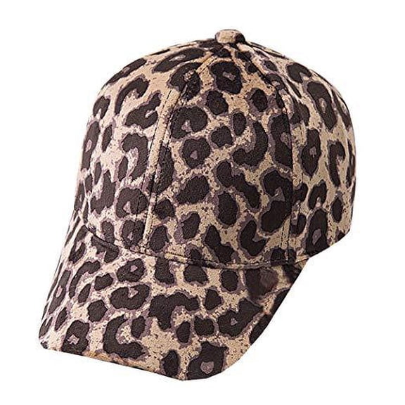 Styles I Love Toddler Girls Summer Leopard Print Cap Adjustable Baseball Cap Beach Hat, 3 Colors