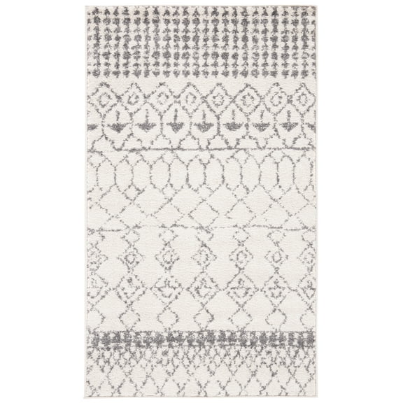 SAFAVIEH Tulum Coriander Oriental Area Rug, Ivory/Grey, 3' x 5'