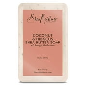 Shea Moisture Coconut Hibiscus Shea Butter Bar Soap, with Songyi Mushroom, Dull Skin 8 oz