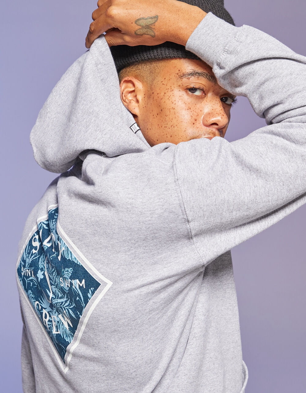 Salty Crew Men's Shelter Fill Graphic Print Pullover Hoodie Sweatshirt  (Medium, Heather Grey) - Walmart.com