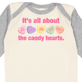 thumbnail image 4 of Inktastic Candy Hearts II Girls Long Sleeve Baby Bodysuit, 4 of 5