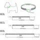 thumbnail image 2 of Collar ajustable para mascotas CHAO con diamantes colgante elástico forma de corazón, 2 of 4