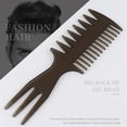thumbnail image 3 of Neinkie 6Pcs/Set Men Comb Professional Lightweight Wear Resistant Comfortable Grip Ergonomic Design Haircut Tool Universal Double Sided Hair Comb Kit for Male, 3 of 9