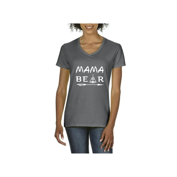 NIB - Women's T-Shirt V-Neck Short Sleeve - Mama Bear