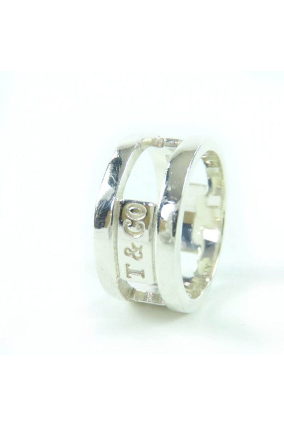 Pre-Owned TIFFANY&Co. Tiffany 1837 Element Ring, 925 Sterling Silver, Approx. Japanese Size,...