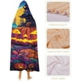 thumbnail image 4 of Halloween Wearable Blanket, Cozy Cloak Hooded Blanket Cat Pumpkin Throw Blanket for Adult Kids-C2-L, 4 of 6