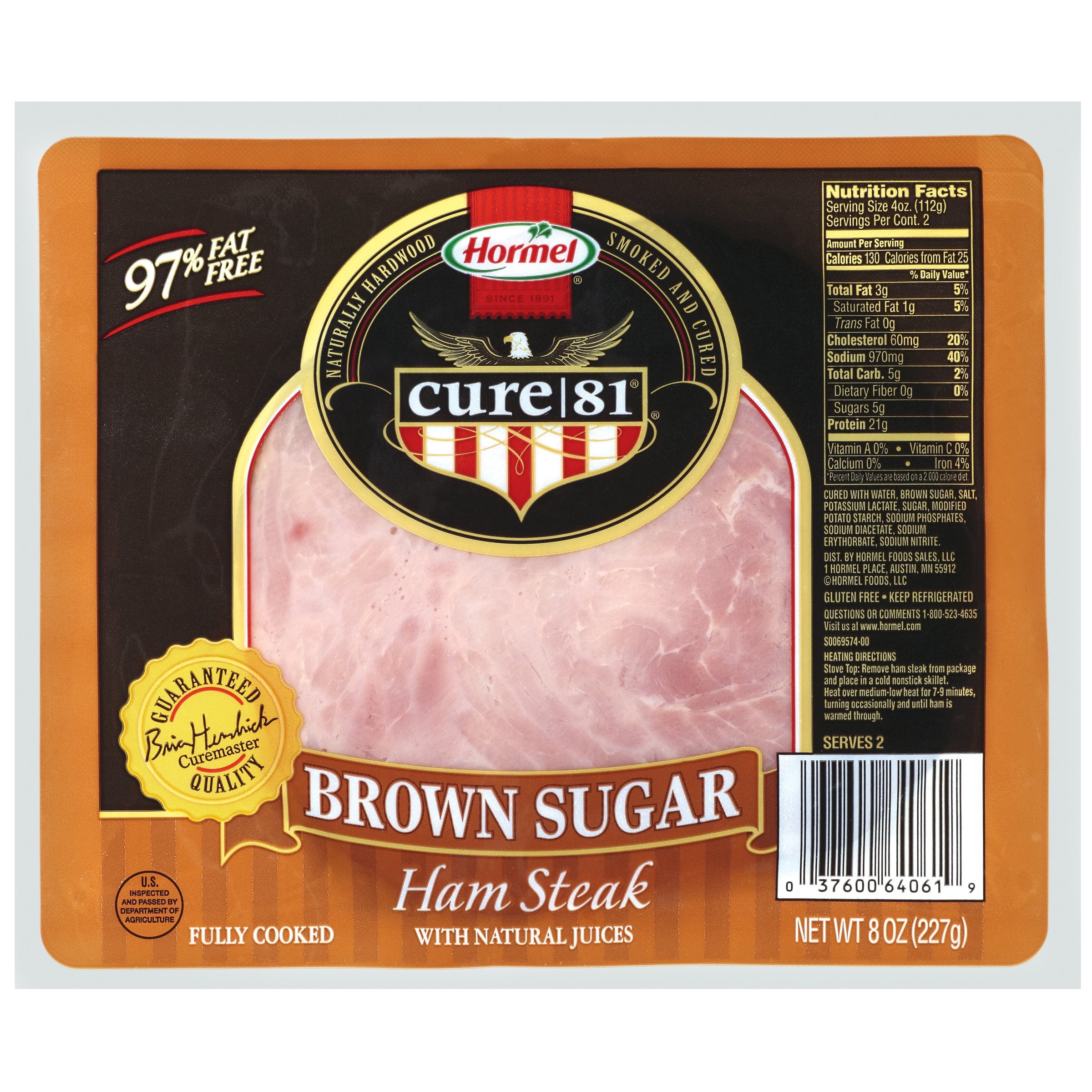 Hormel® Cure 81® Brown Sugar Ham Steak 8 oz. Package