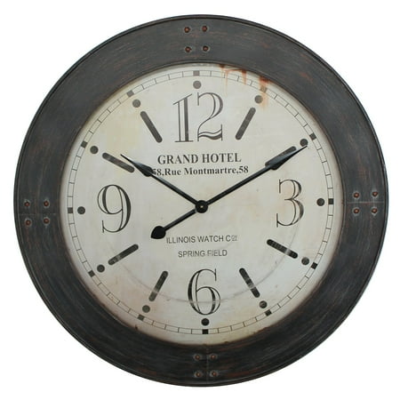 Yosemite Home Decor 39 In Circular Iron Wall Clock