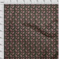 thumbnail image 4 of oneOone Polyester Spandex Black Fabric Florals Craft Projects Decor Fabric Printed By The Yard 56 Inch Wide, 4 of 4
