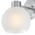 thumbnail image 5 of Westinghouse Lighting 6124700 Dorney One Light Wall Fixture, Brushed Nickel & Frosted Glass, 5 of 7
