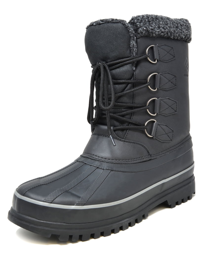 DREAM PAIRS Men Winter Outdoor Insulated Waterproof Fur Warm Snow Boots