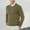 Green, variant on Male Autumn And Winter Smooth Comfortable Lightweight Drapey Soft Skin Friendly Textured Slim Fitting Round Neck Long Sleeved Sweaters For Men Green XXL