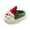 Green, variant on shqvo Christmas Slippers for Boys Grils, Christmas Kids House Slippers with Cute Christmas Tree Santa, Fuzzy Lightweight Slippers for Indoor