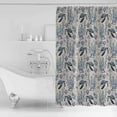 thumbnail image 4 of Extra Long Shower Curtain 72x96 Inch, Coastal Ocean Shower Curtain Waterproof Bathroom Decor Blue Turtle Starfish Retro Coral Shell Fabric Bath Curtain Set Accessories with Hooks, 4 of 6