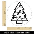 thumbnail image 2 of Christmas Tree with Lights Self-Inking Rubber Stamp Ink Stamper - Blue Ink - Mini 1/2 Inch, 2 of 7