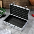 thumbnail image 4 of CRAFTHROU Small Tool Boxes Aluminum Alloy Toolbox Silver 1Set For Indoor Home Organization, 4 of 6