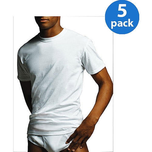 Gildan - Gildan Men's Short Sleeve Crew White T-Shirt, 5-Pack - Walmart ...