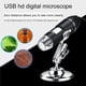 thumbnail image 4 of Cámara De Microscopio Digital Usb 1600X Lupa De 8 Led Con Soporte De Metal Vogacara TO005341-00, 4 of 6