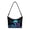Colorful Mushroom Design, variant on Northern Lights Forest Crescent Underarm Sling Bag, Zipper Closure Shoulder Purse for Women PU Leather Large Capacity Hobo Purse for Shopping Travel